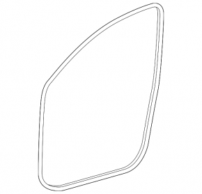 Door seal front left Lexus NX200t NX300 NX300h 15-21
