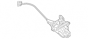 Nissan Versa 12-19 usa hood lock