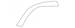 Nissan Leaf 13-17 black instrument panel trim strip