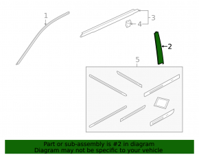 Honda Accord 13-17 right side door trim