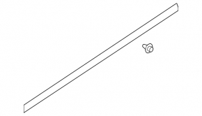 Door seal on the threshold right Infiniti QX50 19-20