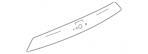 Trunk door molding Chevrolet Equinox 10-15 pre-rest, without emblem, chrome, under camera, scratch