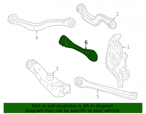 Lower rear left front transverse control arm Chevrolet Equinox EV 24-26