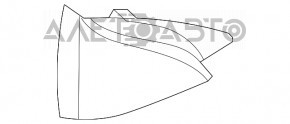 Side mirror plug front right Kia Optima 16-20