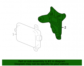 BSM Blind Spot Sensor Bracket Right Lexus RX350 RX450h 10-15