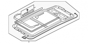 Panoramic mechanism frame Audi Q3 8U 15-18