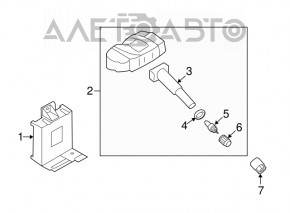 TPMS TIRE PRESURE CONTROL MODULE Kia Sorento 16-18