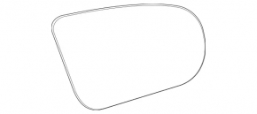 Left mirror element for Mercedes X247 GLB 20-26, heated, auto-dimming, BSM