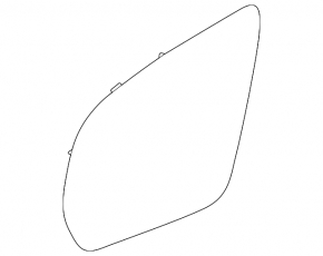 Left mirror element Mercedes H247 GLA 20-26 heated, auto-dimming, BSM