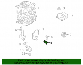 Airbag sensor front left Mazda 3 19-