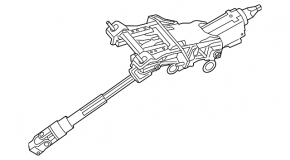 Steering column with universal joint for Ford Focus mk3 11-18