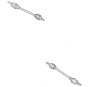 Drive axle rear left Ford Edge 15-18 rusty