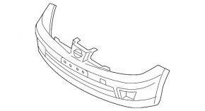 Front Bumper Naked Nissan Versa 1.8 10-12