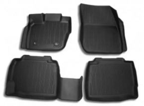 Carpet interior rear left Ford Fusion mk5 13-20 rubber, type 2, black