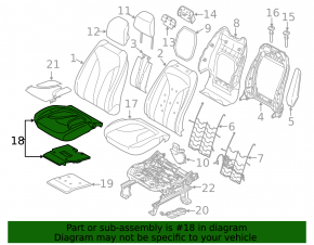 Lincoln MKC 15-19 passenger occupant sensor without airbag