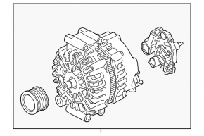 Generator BMW X5 F15 14-18 210 Amp 4.4T