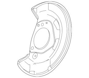 Brake Disc Cover Front Left Chevrolet Volt 16-19