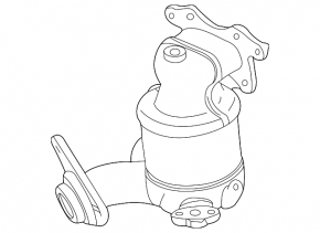 Honda CRZ 11-16 exhaust manifold with catalytic converter