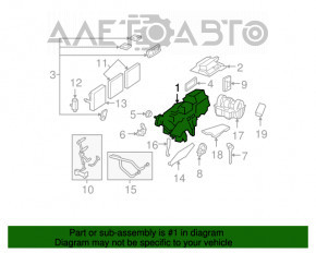 Heater assembly Mercedes W221
