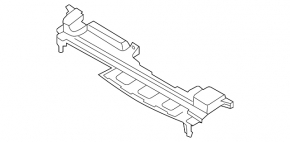 Upper radiator deflector Hyundai Santa Fe 21-23 hybrid