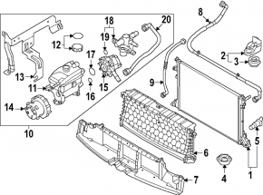 Upper radiator deflector Hyundai Ioniq 6 23-25