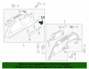 Rear left trunk cigarette lighter Polestar 2 21- with mount