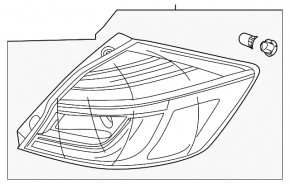 Lamp outer wing right Honda Insight 19-22 led