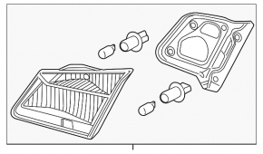 Right inner trunk lid light for a 2013-2015 Honda Accord