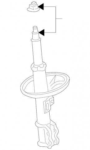 Front left shock absorber for Toyota Sienna 2010-2011