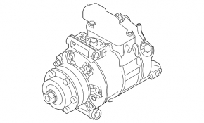 Air conditioning compressor for Audi A8 10-16 4.0, 4.2