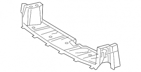 Lower radiator deflector Toyota Prius V 15-17
