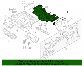 Trunk trough VW Passat 20-22
