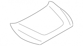 Subaru Crosstrek 2024-26 bare hood