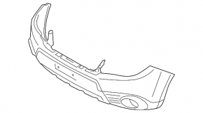 Subaru Forester 2009-2013 bare front bumper