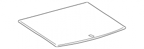 Central trunk floor for Toyota Rav4 19-24 black