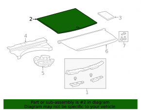 Trunk floor central Toyota Rav4 19-