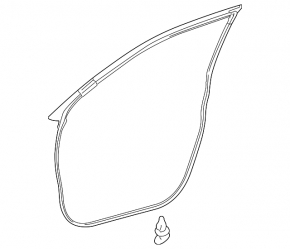 Front right door seal Toyota Venza 21-