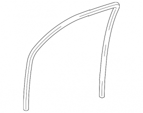 Glass seal front left Lexus RX300 RX330 RX350 RX400h 04-09