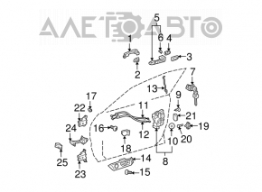 Lexus ES300 ES330 front right door stop