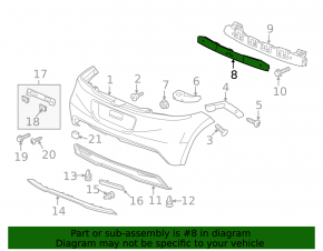 Honda CRZ 11-16 Rear Bumper Absorber