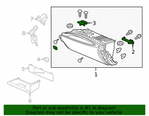 Glove box, glove compartment Acura TLX 15-17 prerest