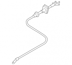 Positive terminal of battery VW Touareg 11-17 underhood