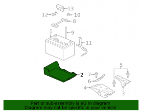 Battery tray Mitsubishi Outlander 14-20 3.0