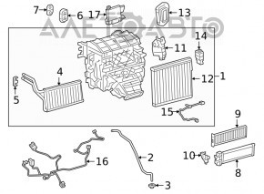 Heater radiator for Toyota RAV4 19-25