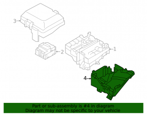 Kia Optima 16- underhood fuse box housing