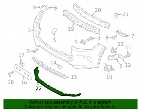 Front Bumper Lip Infiniti QX50 19-20
