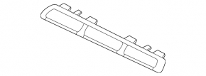 Right radiator grill molding for Mercedes W167 GLE 350 24-26