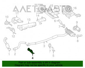 Front muffler bracket Mercedes GLA 14-20