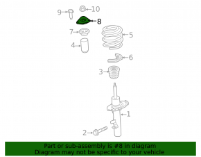 Front left shock absorber support Ford Transit Connect MK2 13-