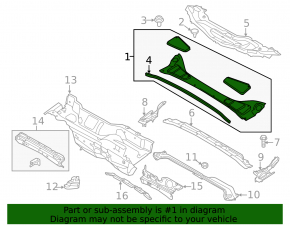 Plastic windshield wiper mesh for Ford Focus mk3 11-18